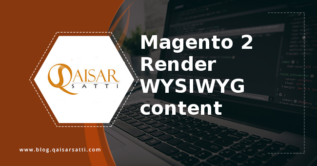 Magento 2 Render WYSIWYG content