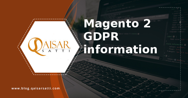 Magento 2 GDPR information