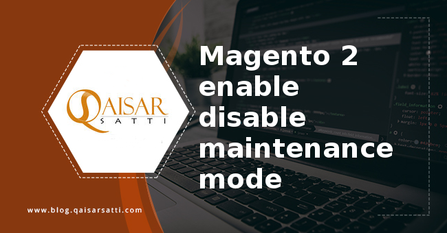 Magento 2 enable disable maintenance mode