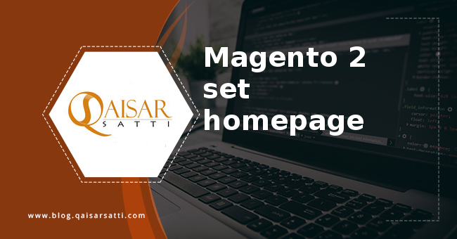 Magento 2 set homepage