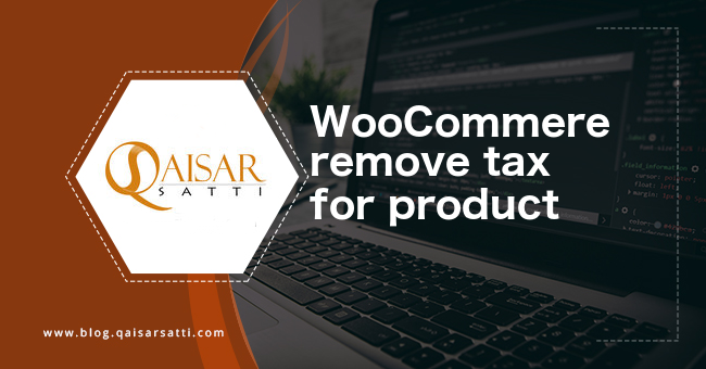 WooCommere remove tax for product